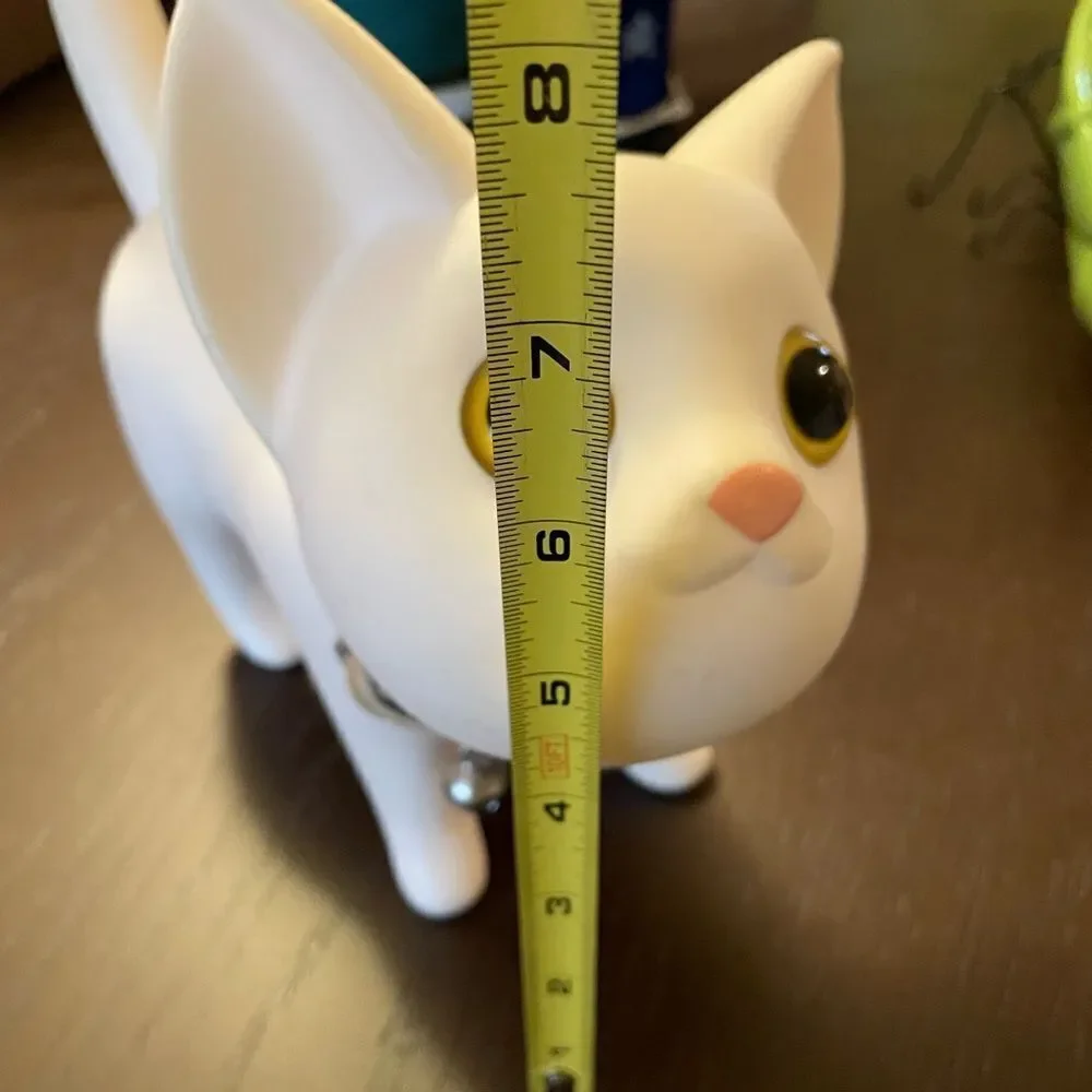 Semk KAT White Cat Original Collar Bank Cute Decor SEMK KAT